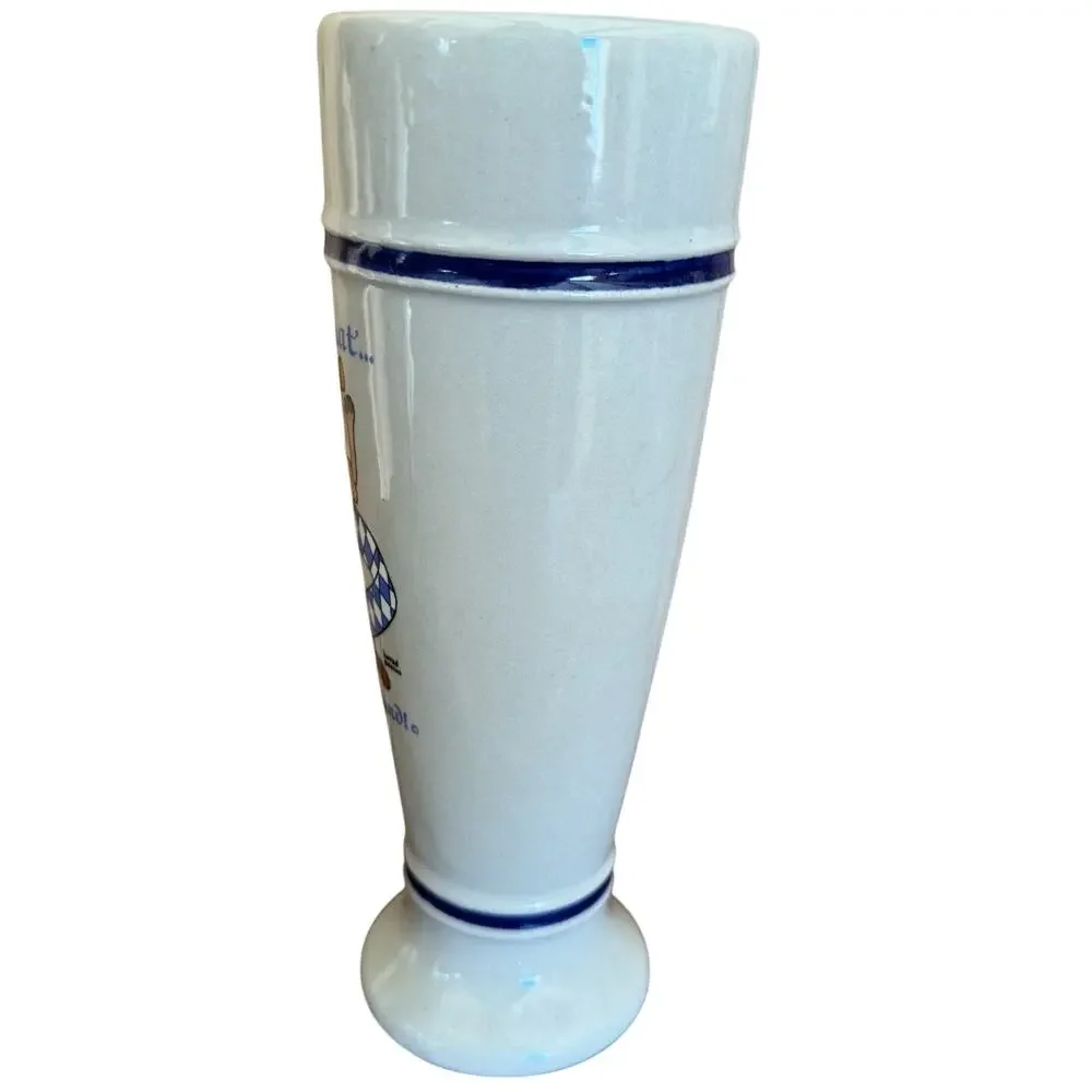 Vintage German Pilsner-Shape .05 L Stoneware Weisbier Stein Domdesign